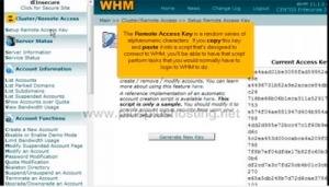 Cómo configurar su clave de acceso remoto en WHM